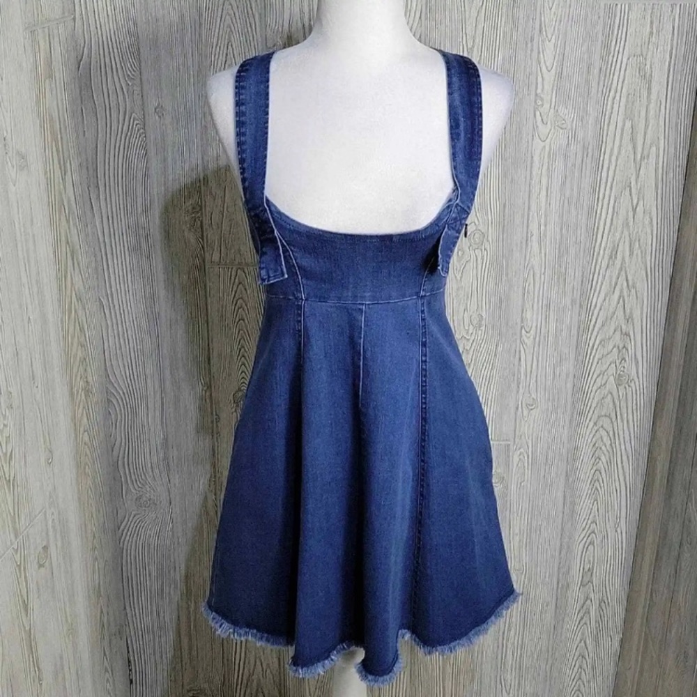 BCBGeneration Jean Denim Overall Dress sz 4